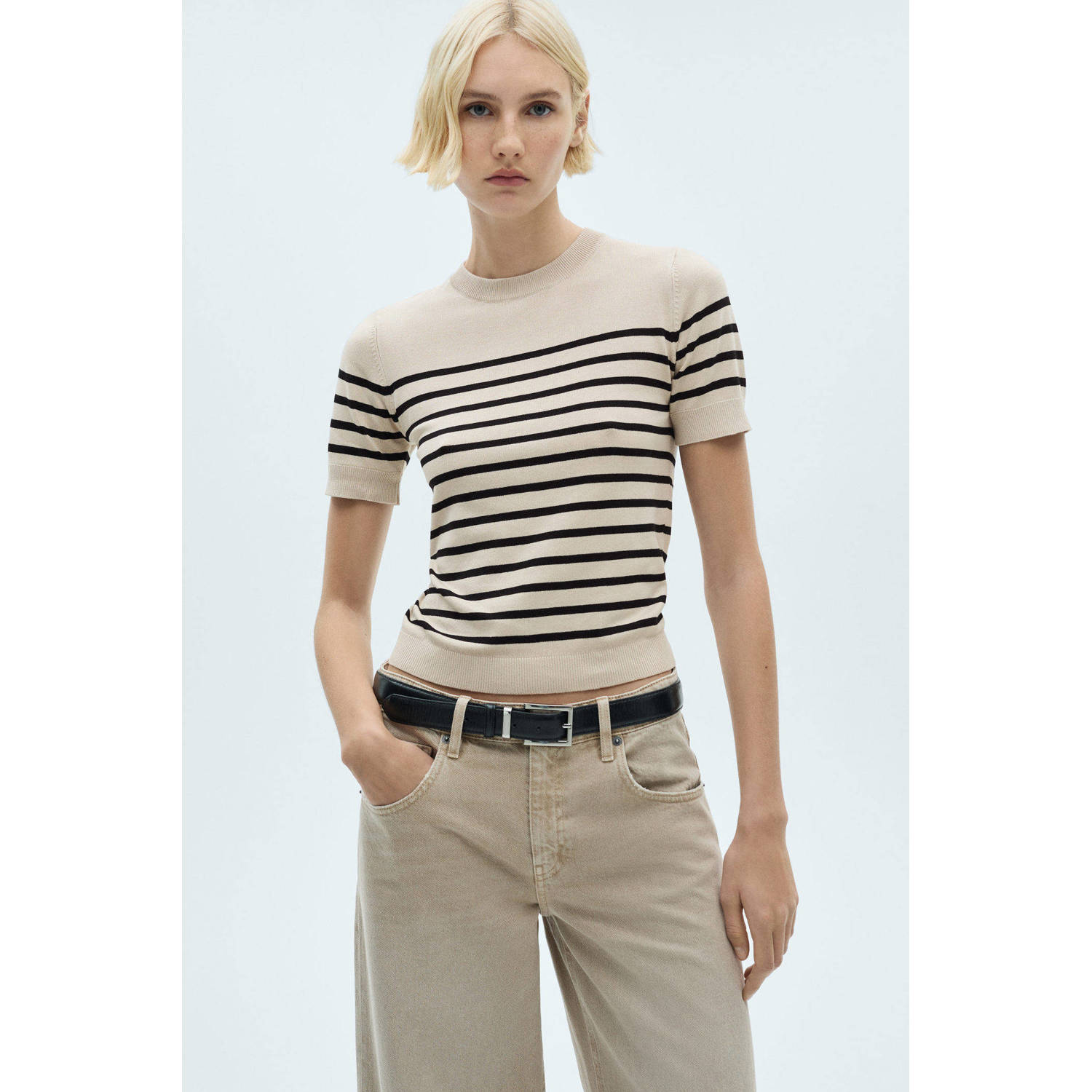 Mango top gebreid