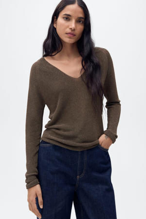 gebreide trui met lurex