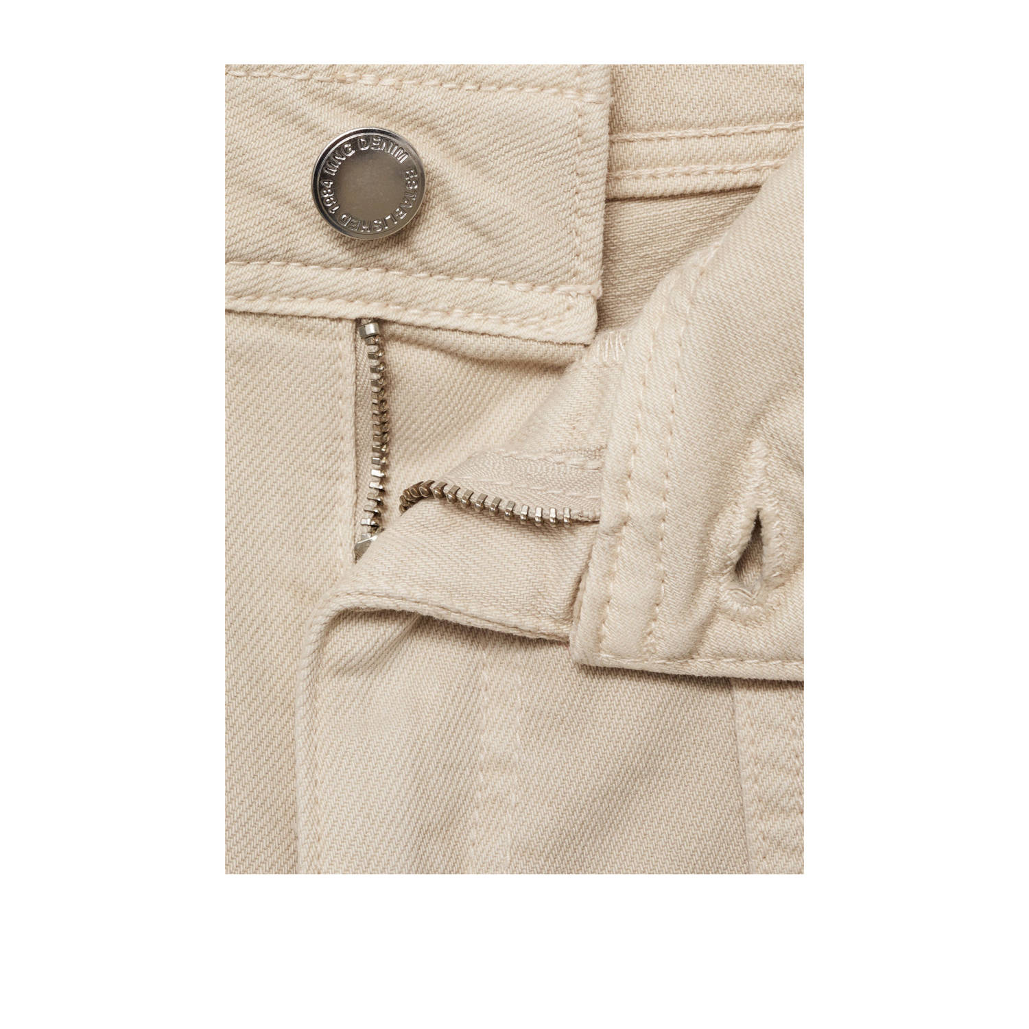 Mango wide leg jeans beige