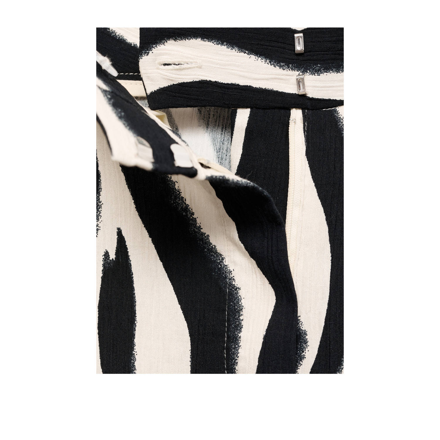 Mango wide leg regular waist pantalon ecru