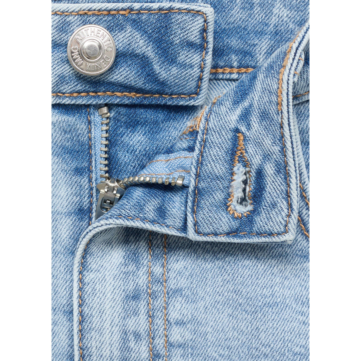 MANGO TEEN spijkerrok light blue denim