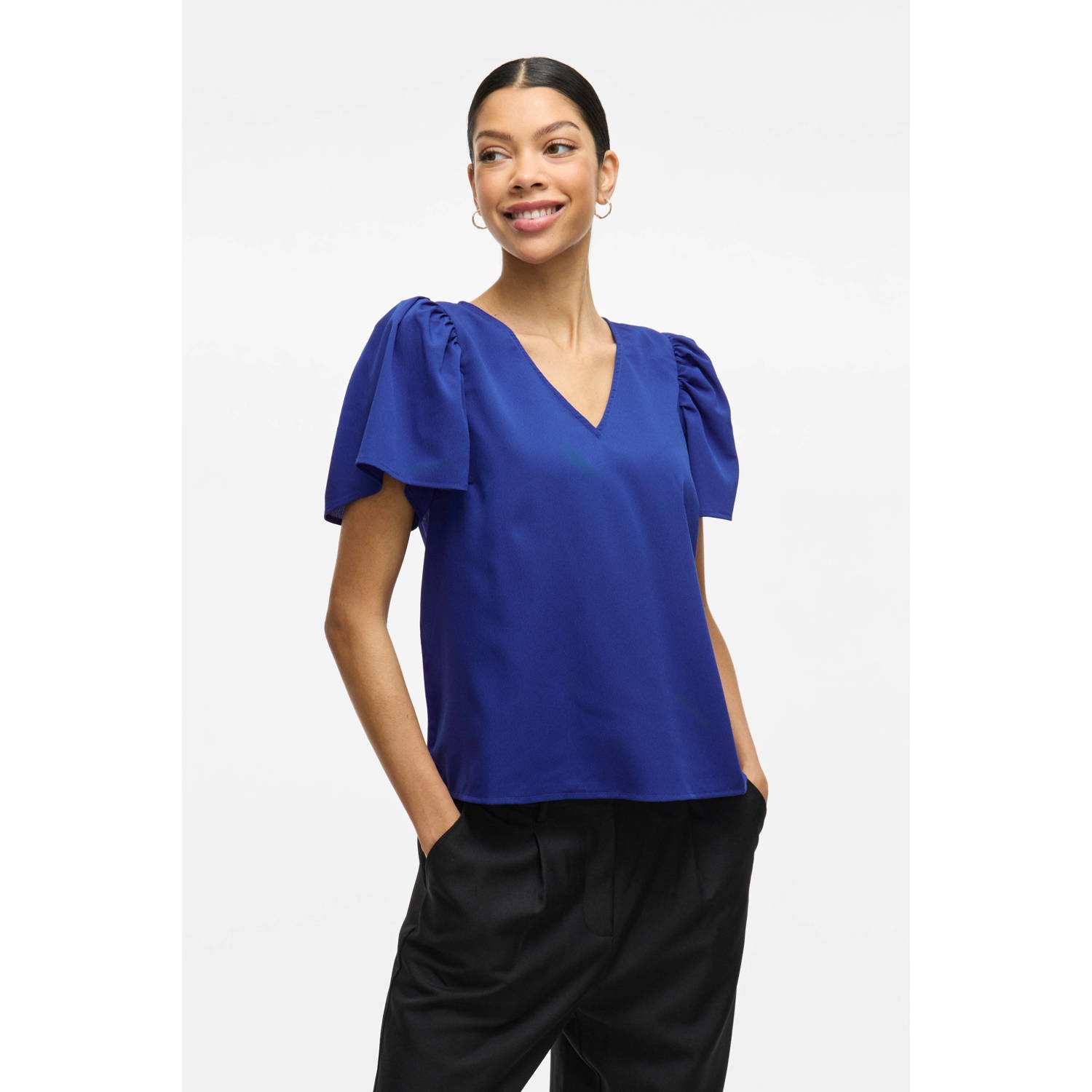 VILA top blauw