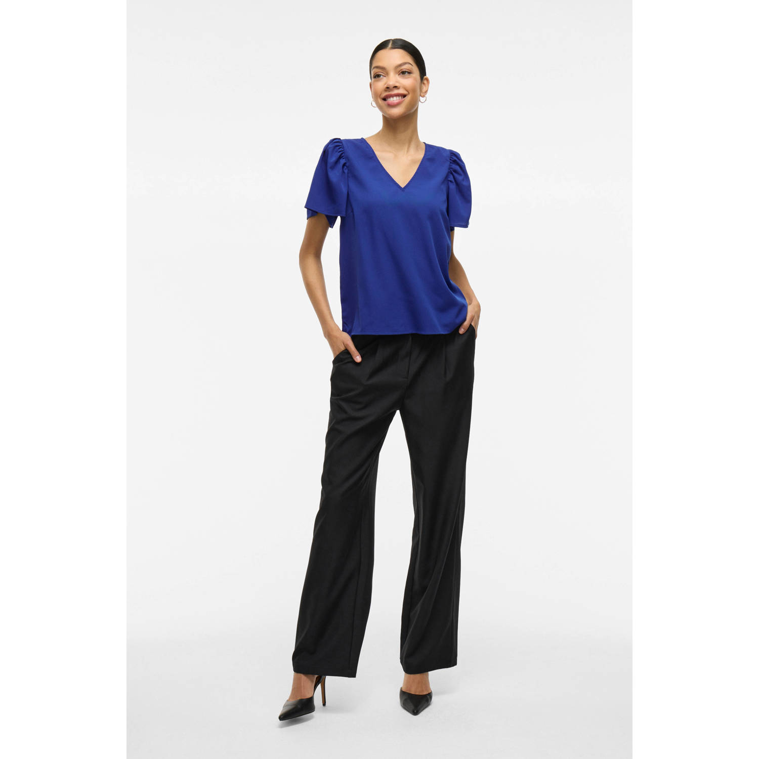 VILA top blauw