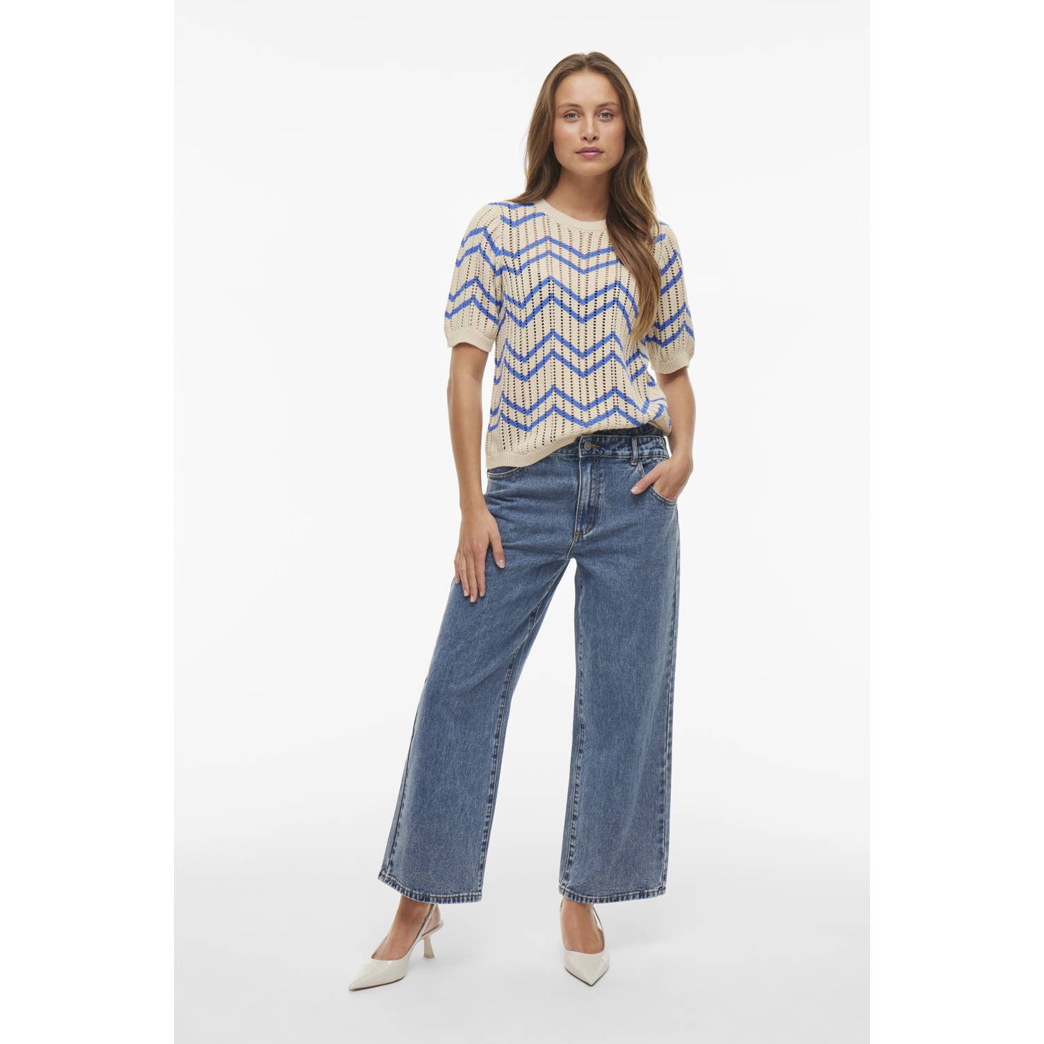 VILA top blauw