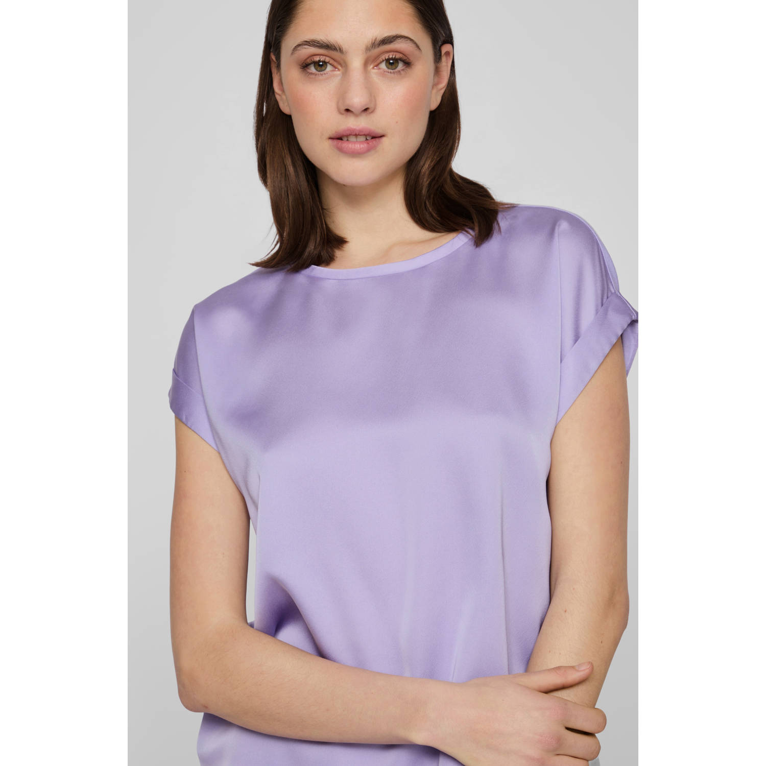VILA satijnen blousetop violet