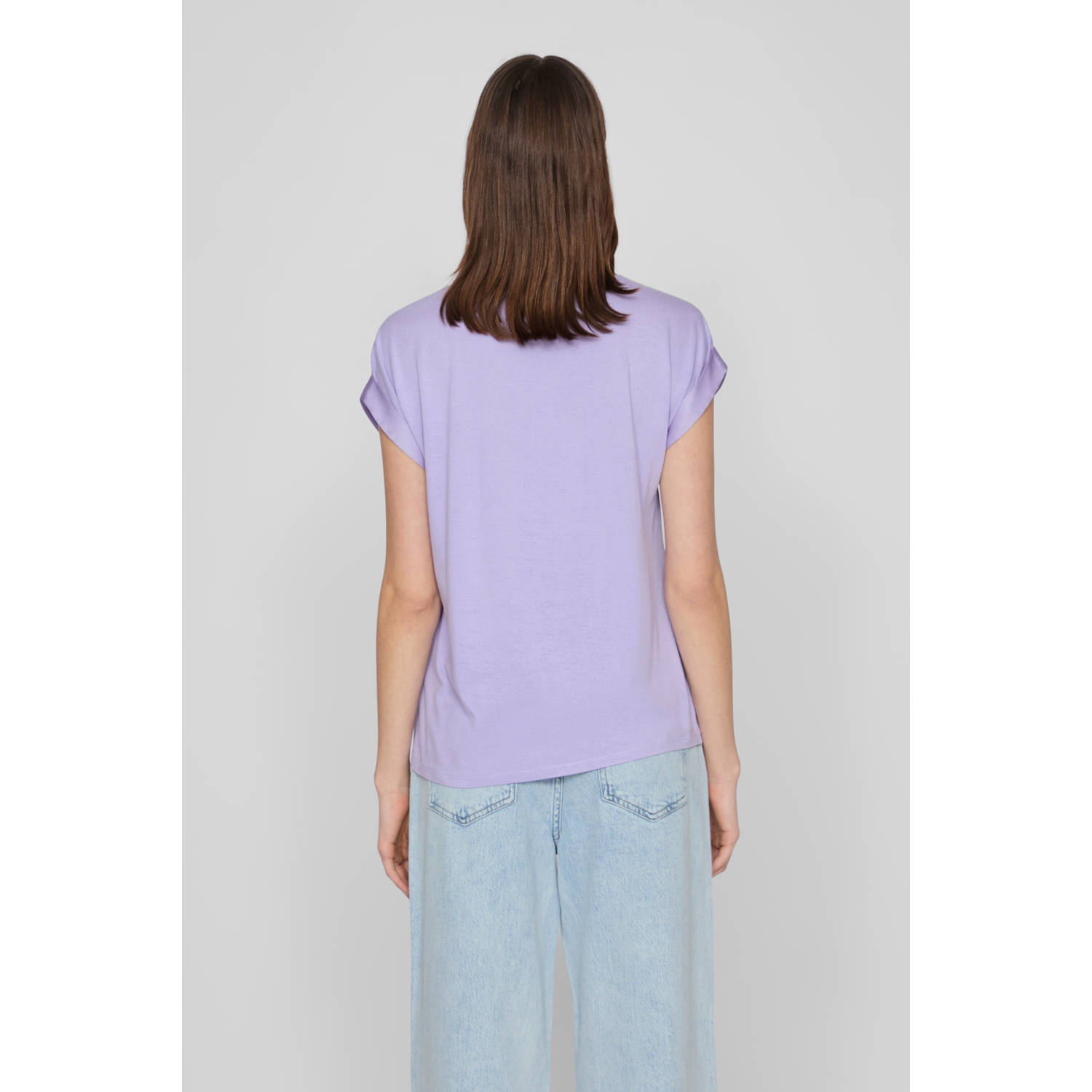 VILA satijnen blousetop violet