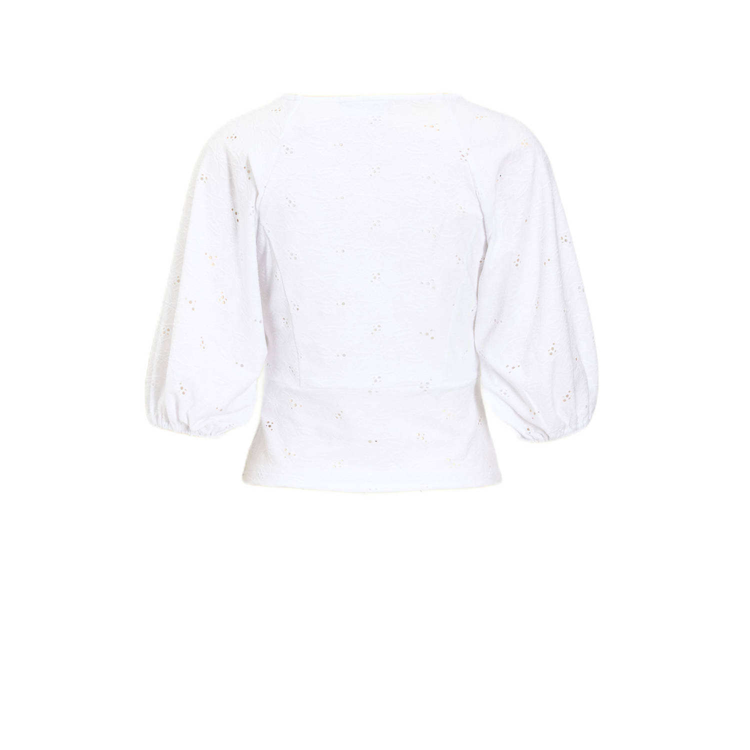 VILA top wit broderie