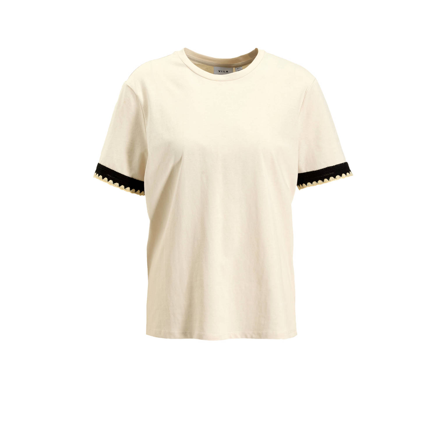 VILA T-shirt ecru
