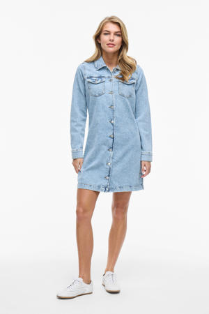 denim blousejurk light blue denim