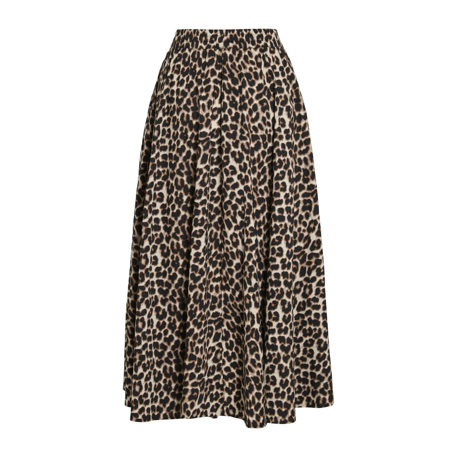 VILA midi rok bruin