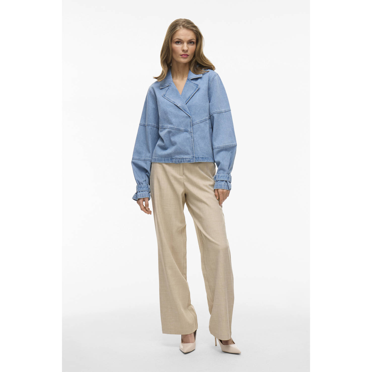 VILA spijkerjas light blue denim