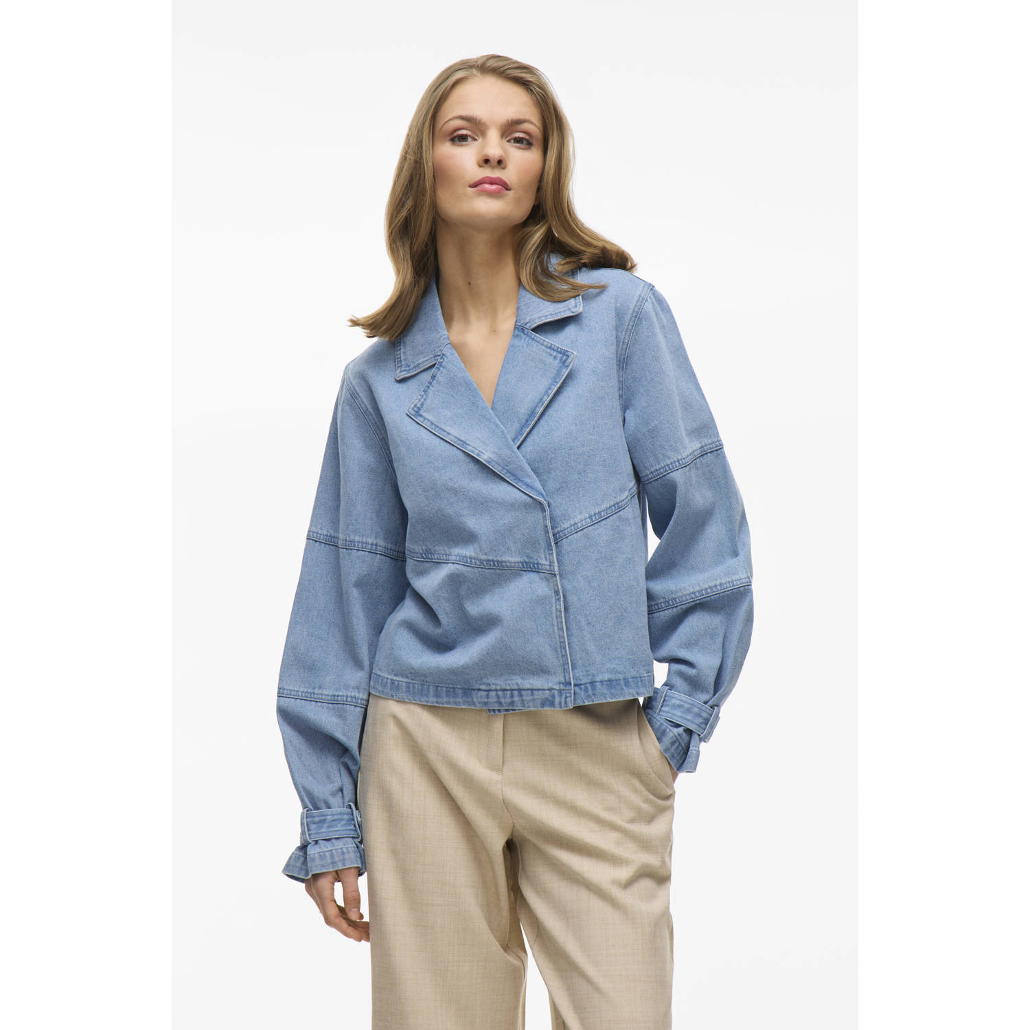 VILA spijkerjas light blue denim