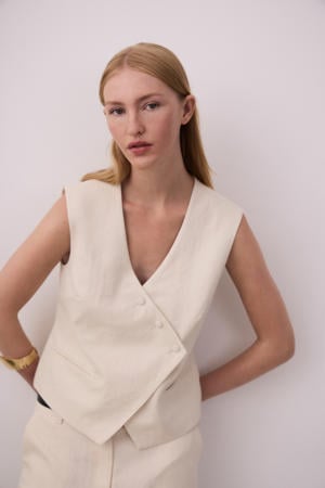gilet ecru