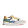 HOFF sneakers suède ecru/blauw/groen/geel