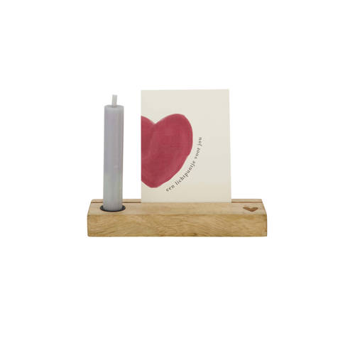 Zusss gedenk altaar met kaars (20x2,5 cm) afbeelding