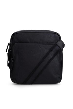 leren crossbody tas zwart