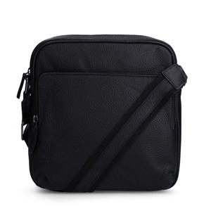 leren crossbody tas zwart