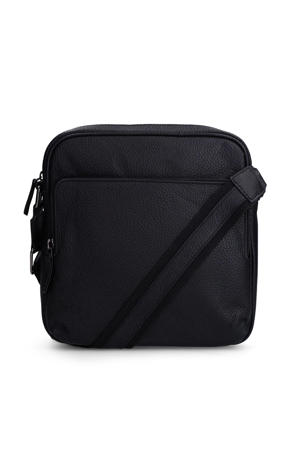 leren crossbody tas zwart