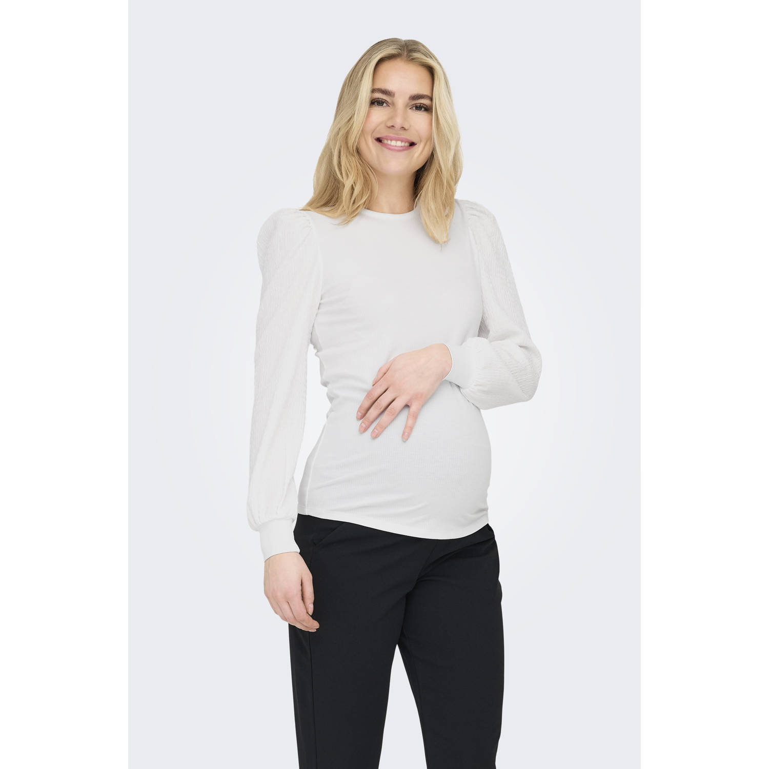 ONLY MATERNITY zwangerschaps blousetop wit