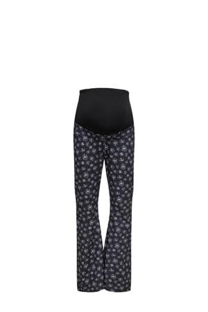 high waist zwangerschaps flared broek