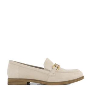  comfort leren loafers beige