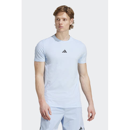 adidas Performance sportshirt lichtblauw afbeelding
