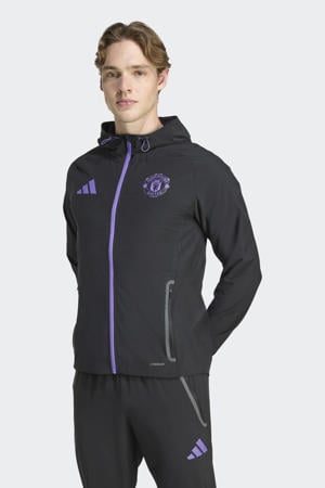 senior Real Madrid voetbalvest zwart/paars