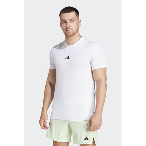 adidas Performance sportshirt wit afbeelding