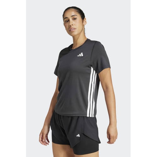 adidas Performance sportshirt zwart/wit afbeelding