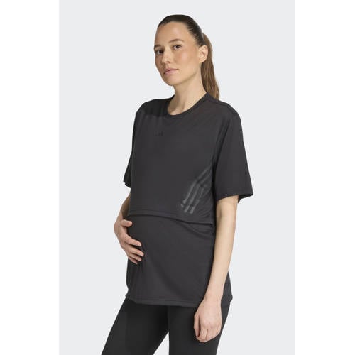 adidas Performance zwangerschaps sportshirt zwart afbeelding