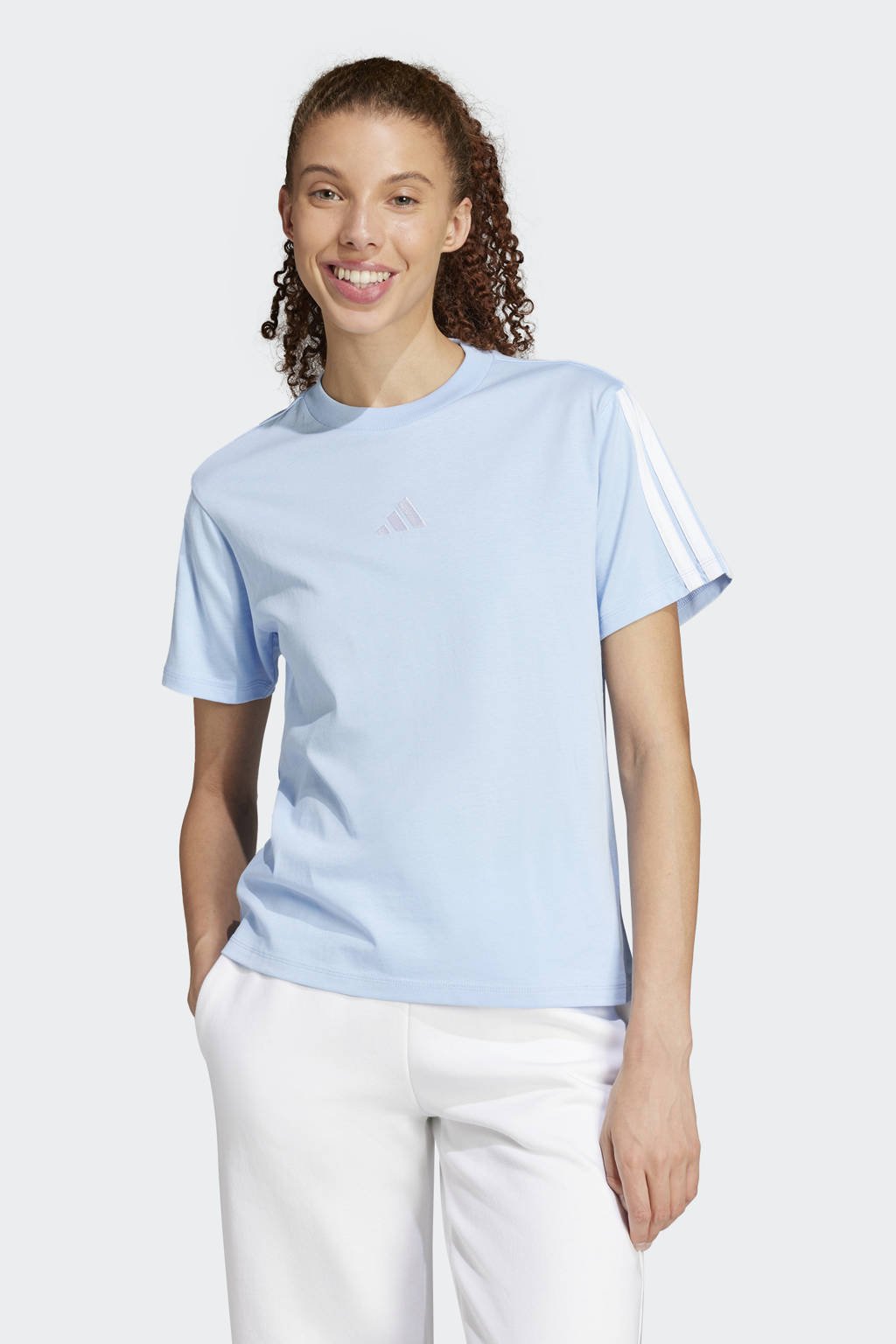 Adidas Apparel Adidas Shirt Lichtblauw Adidas Sportswear T-shirt