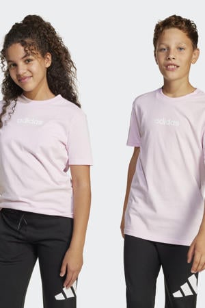 T-shirt lichtroze/wit