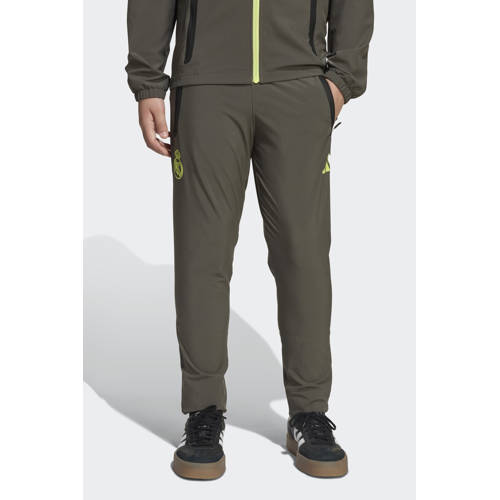 adidas Performance junior Real Madrid voetbalbroek olijfgroen/geel afbeelding
