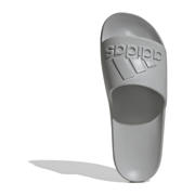 thumbnail: Lichtgrijze unisex adidas Sportswear Adilette Aqua badslippers van rubber met logo