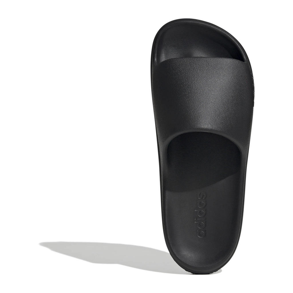 Zwarte unisex adidas Sportswear Adilette Lumia badslippers van rubber