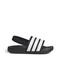 adidas Sportswear Adilette Estrap badslippers met hielbandje zwart/wit