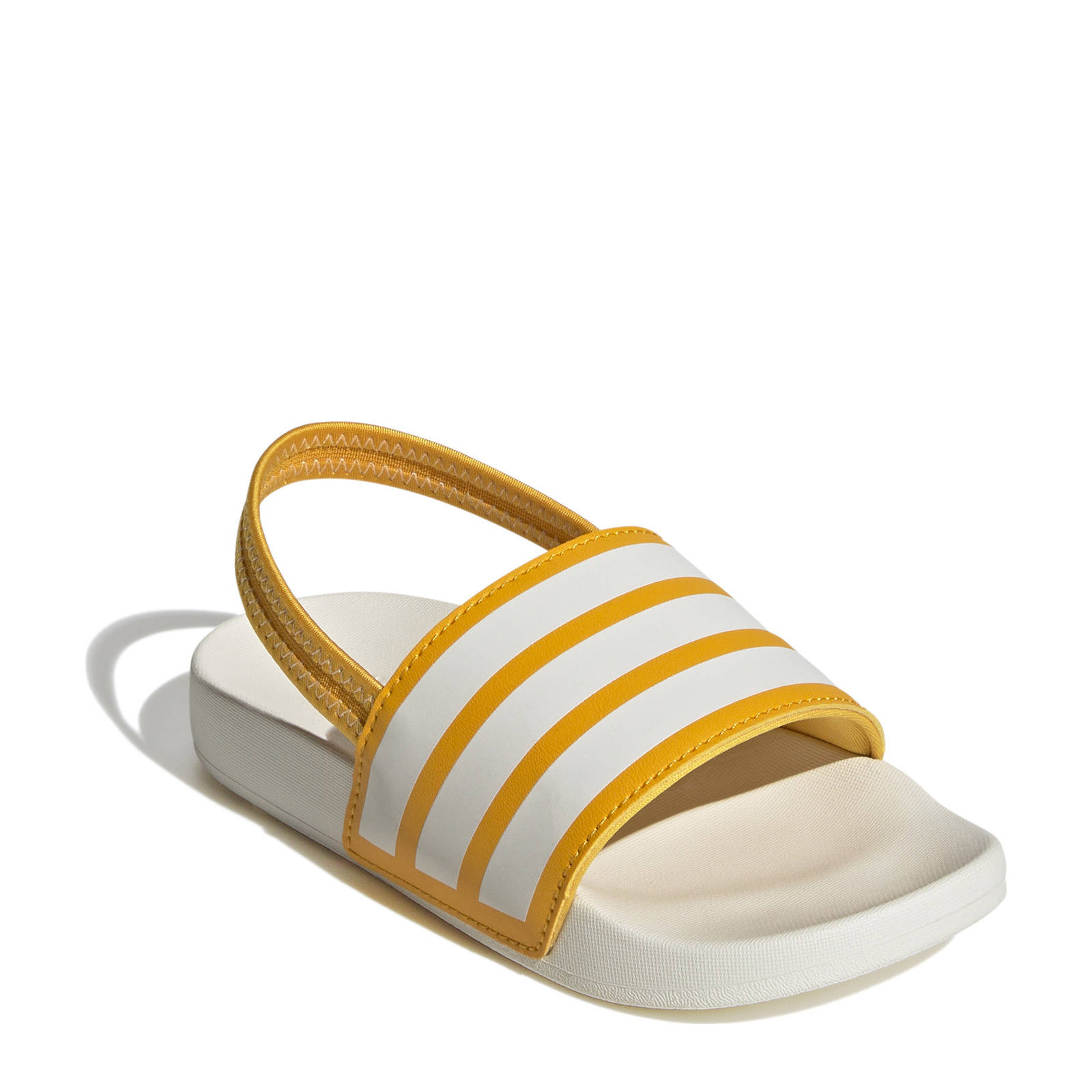 adidas Sportswear Adilette Estrap badslippers met hielbandje ecru/geel |  wehkamp