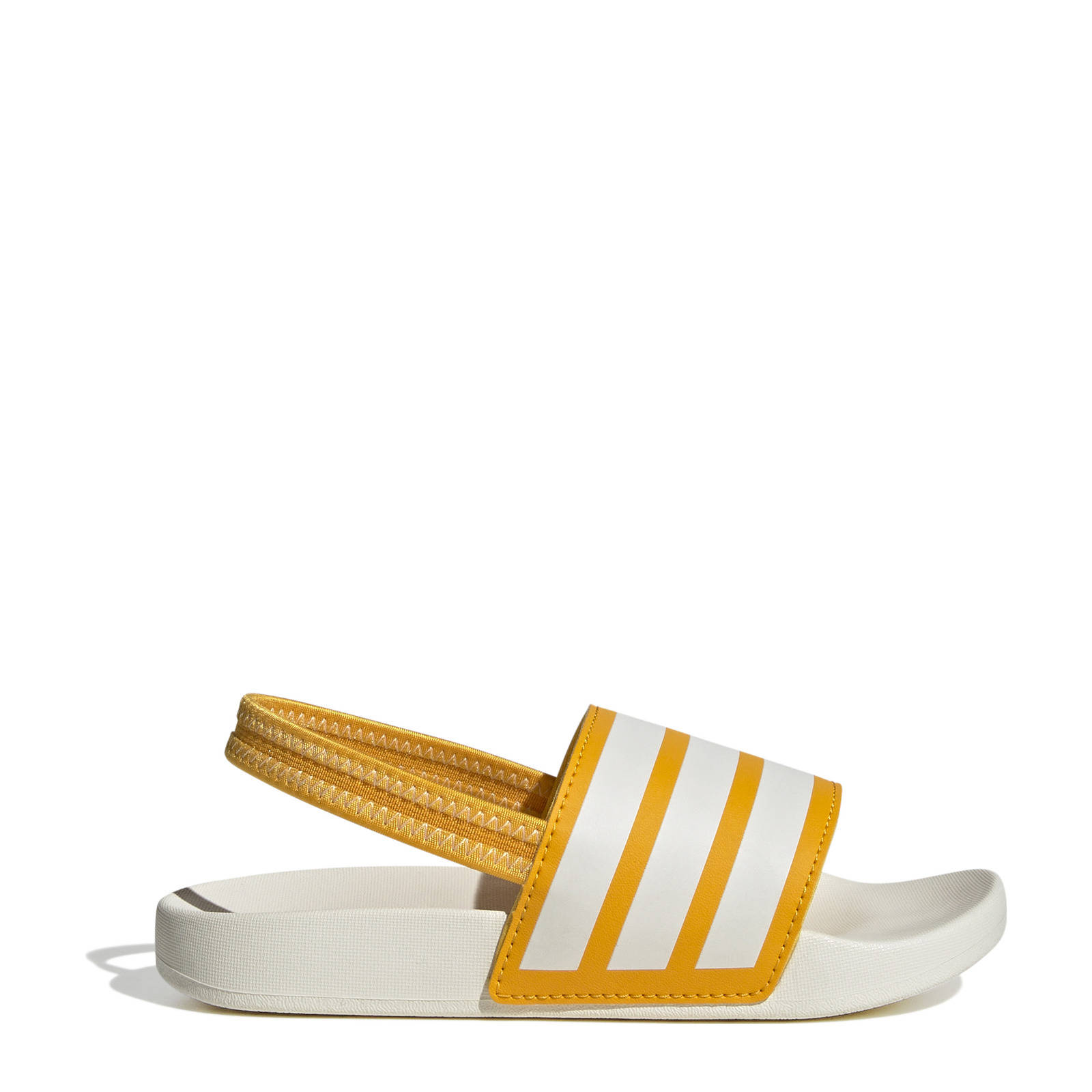 adidas Sportswear Adilette Estrap badslippers met hielbandje ecru/geel |  wehkamp
