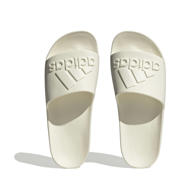 thumbnail: Ecru unisex adidas Sportswear Adilette badslippers van rubber met logo