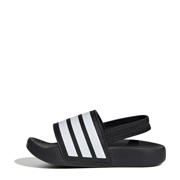 thumbnail: adidas Sportswear Adilette Estrap  badslippers met hielbandje zwart/wit