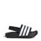 adidas Sportswear Adilette Estrap badslippers met hielbandje zwart/wit