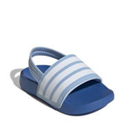 thumbnail: adidas Sportswear Adilette Estrap  badslippers met hielbandje lichtblauw/wit/blauw