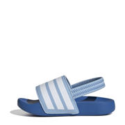 thumbnail: adidas Sportswear Adilette Estrap  badslippers met hielbandje lichtblauw/wit/blauw