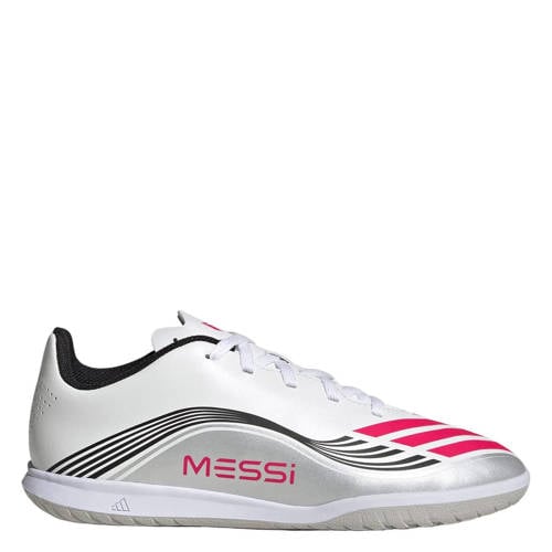 adidas Performance F50 Messi Club junior voetbalschoenen wit/rood/grijs afbeelding