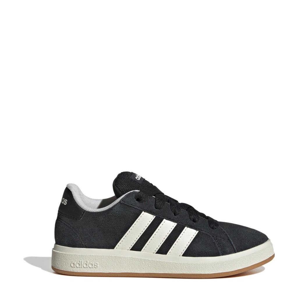 Zwart en witte jongens en meisjes adidas Sportswear Grand Court 00s sneakers van synthetisch,leer met veters