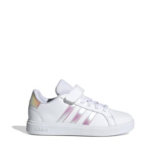 Grand Court 2.0 sneakers wit/roze