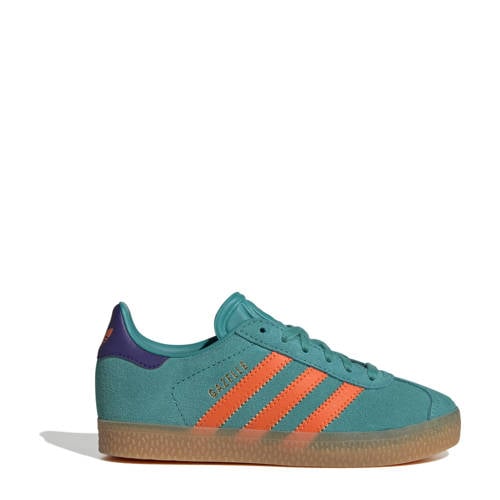 adidas Originals Gazelle sneakers turquoise/oranje afbeelding