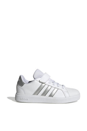 Grand Court 2.0 sneakers wit/metallic zilver