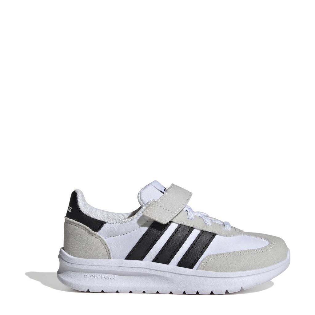 Wit, beige en zwarte jongens en meisjes adidas Sportswear Run 70s 2.0 sneakers van mesh-pu/voering: mesh/voetbed: eva met elastische veter- met klittenbandsluiting