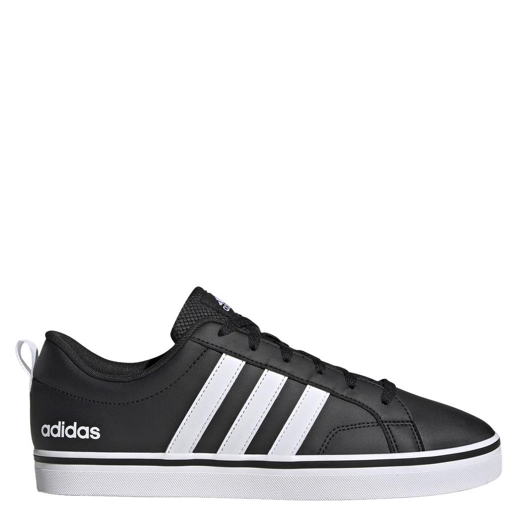 Zwart en witte heren adidas Sportswear VS Pace 2.0 sneakers van imitatieleer/voering: textiel met veters